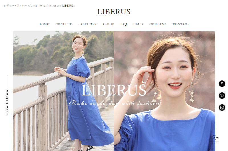 レディースワンピース/アパレルセレクトショップ LIBERUS